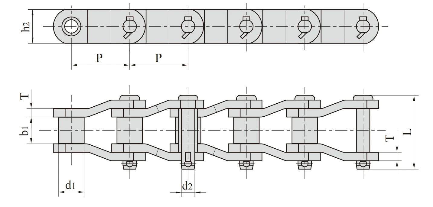 2 Heavy duty cranked-link transmission chains